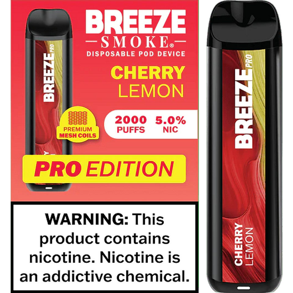 Breeze Pro 2000 Puffs Cherry Lemon